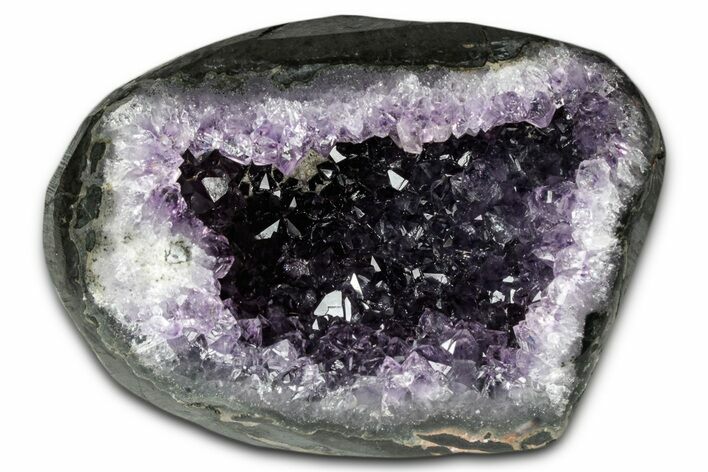 Sparkly Deep-Purple Amethyst Geode - Uruguay #345953